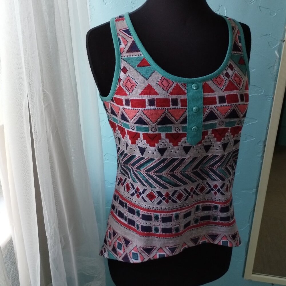 Weavers Aztec Colorful Top - Picture 3 of 5